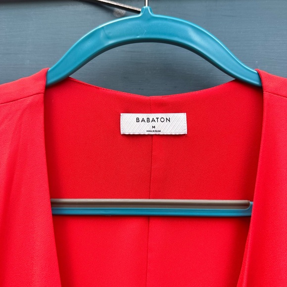 Babaton - Wallace Wrap Dress - Coral - Medium - Picture 5 of 5